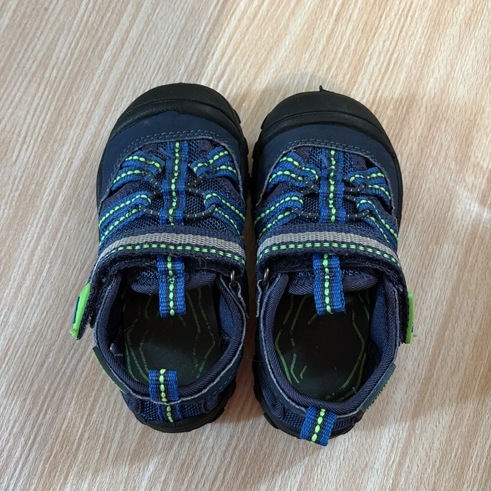 M.A.P. Slash safe shoes blue green Velcro